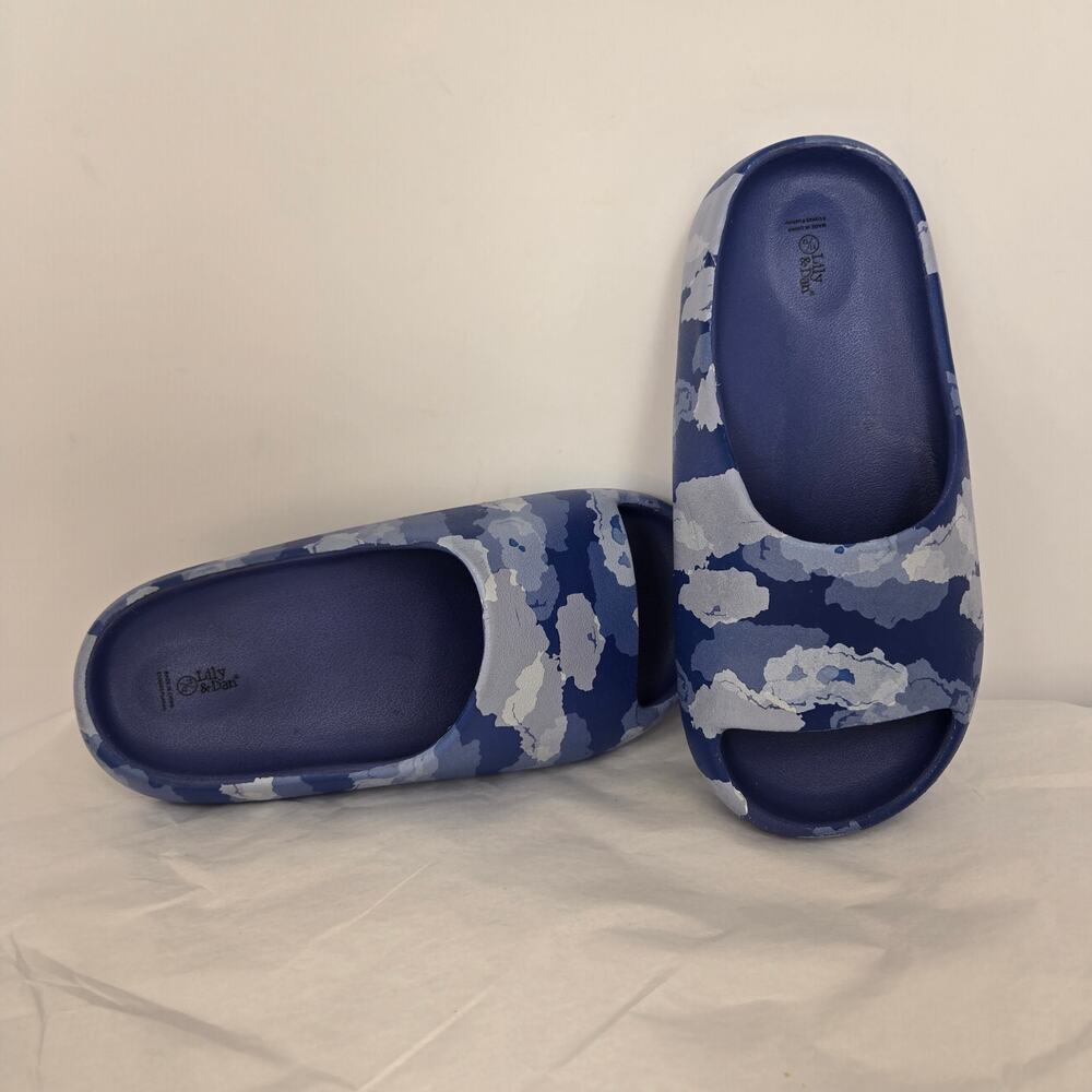 Blue camo shoes Lightweight Slides